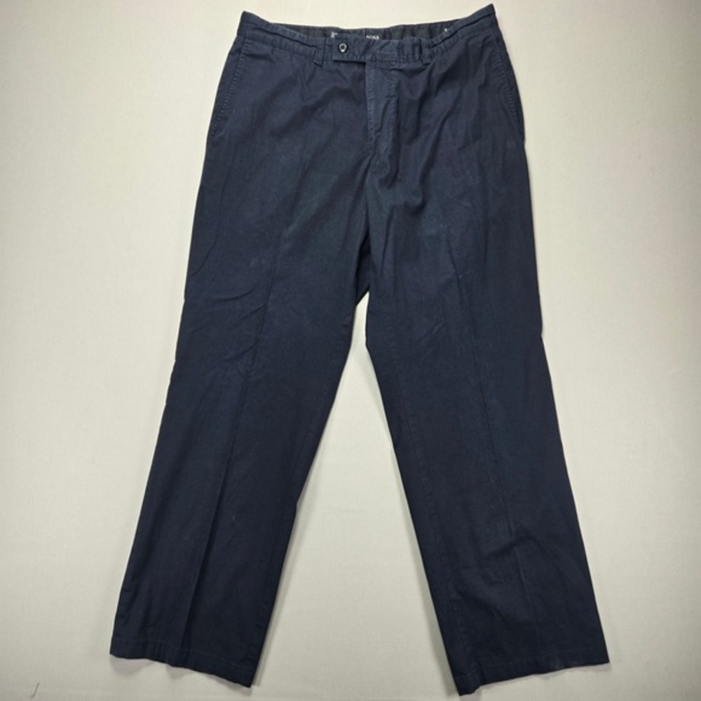 Hugo Boss Speaker Baumwolle Cotton Dress Pants Chinos Casual Blue Size 52